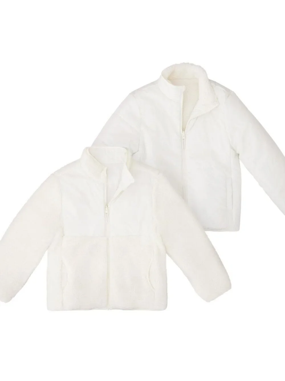 NEW Member's Mark Girls Reversible Fleece Jacket XL 14/16